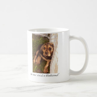 Kan vem motstå en spårhund? kaffemugg