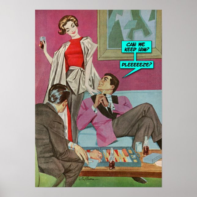 Kan vi Behålla honom? [Lustigt poster] Poster (Framsidan)