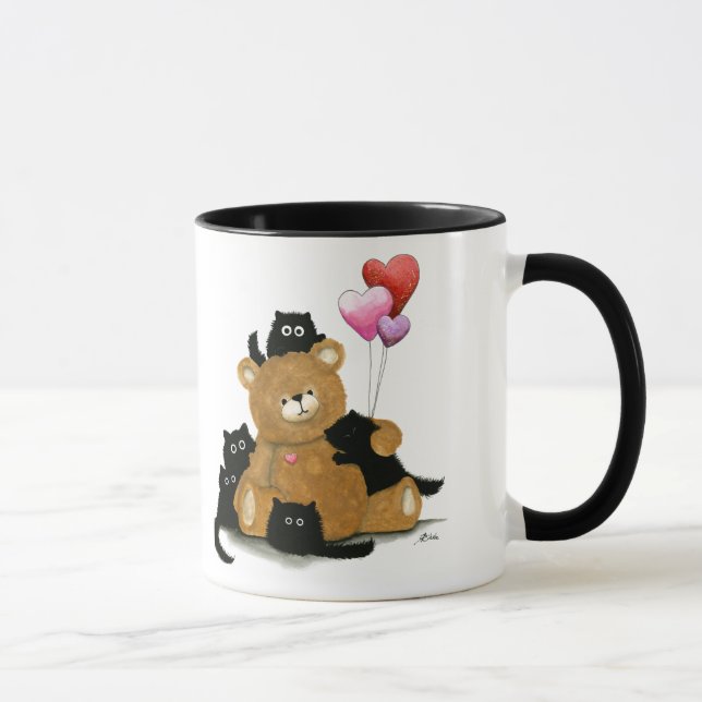 Kan vi Behålla honom? Valentine Bear & Cats by Bih Mugg (Höger)