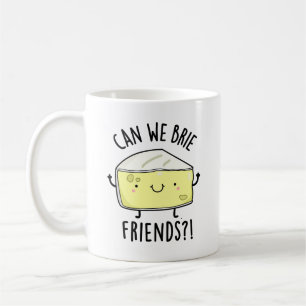 Kan vi Brie Friends Funny Cheese Pun Kaffemugg