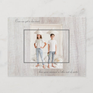 Kan vi få en Do-over-Juli-Chic-Wood-foto Vykort