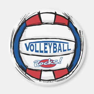 Kan vi Gräva den Blå volleybollen Magnet