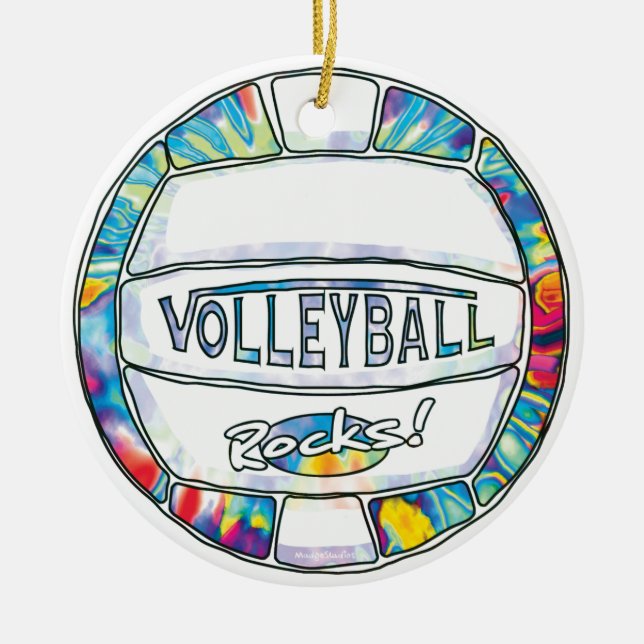 Kan vi Gräva färgen Tie Dye Julgransprydnad Keramik (Framsidan)