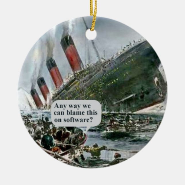 Kan vi på något sätt lägga skulden på detta i Soft Julgransprydnad Keramik (Framsidan)