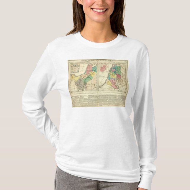 Kanaan - Israel kartbokkarta T Shirt (Framsida)