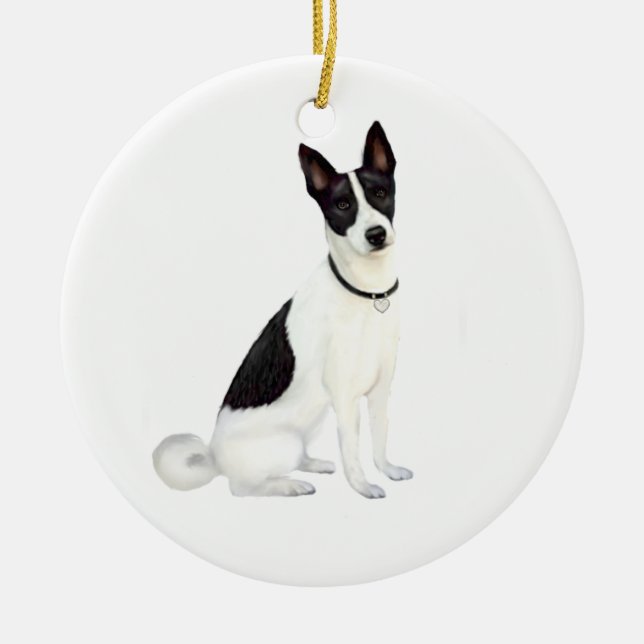Kanaanhund (A) Julgransprydnad Keramik (Framsidan)