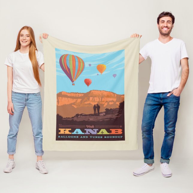 Kanab Utah | Bubblor och tuner Fleecefilt (På plats)