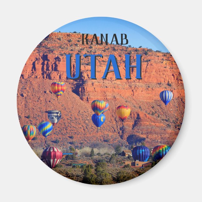 Kanab Utah Luftballongs Magnet (Framsidan)