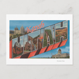 Kanab, UtahLarge Brev ScenesKanab, UT Vykort