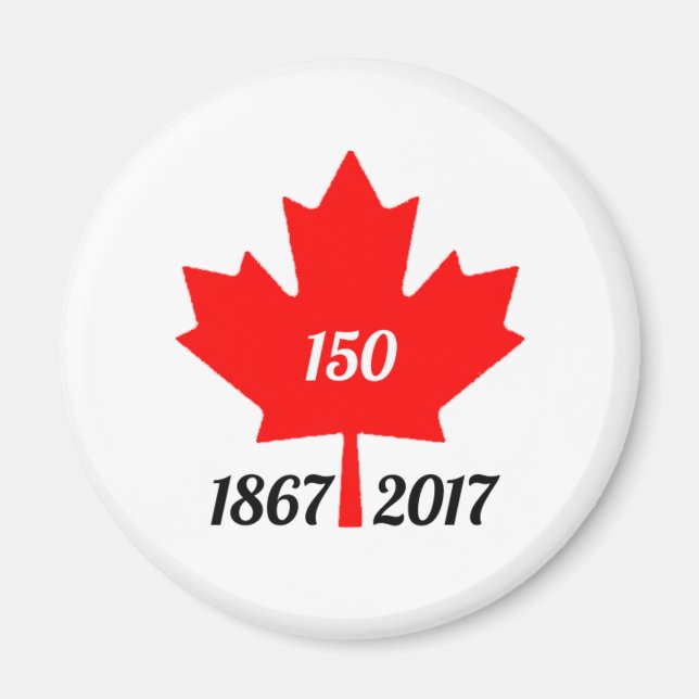 Kanada 150 år 2017, Maple löv Magnet (Framsidan)