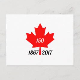 Kanada 150 år 2017, Maple löv Vykort