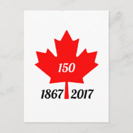Kanada 150 år 2017, Maple löv Vykort