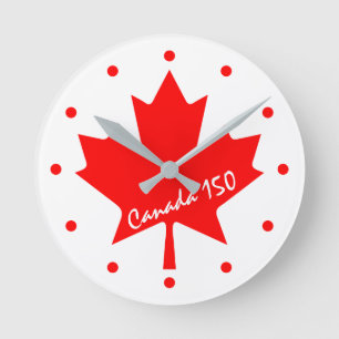Kanada 150-årsjubileum 1-av-ett-slag rund klocka