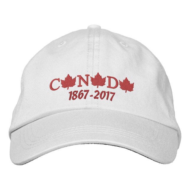 Kanada 150 Embroied Baseball Cap Broderad Keps (Framsida)