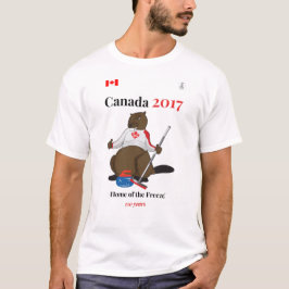 Kanada 150 i 2017 krullande frysning t-shirt