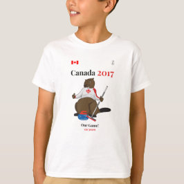 Kanada 150 i 2017 som krullar vår lek tee shirt