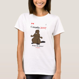 Kanada 150 i bäverrespekt 2017 t-shirt