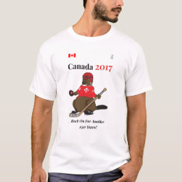 Kanada 150 i hockeysten 2017 på tee
