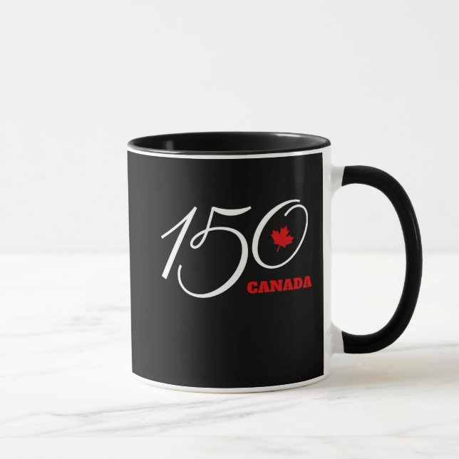 Kanada 150 kaffemugg.  Kanada dagfirande Mugg (Höger)
