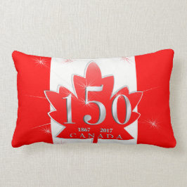 Kanada 150 Maple Löv, födelsedagsfirande Lumbarkudde
