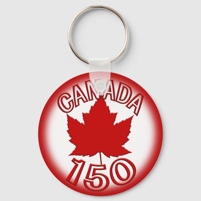 Kanada 150 Souvenir Nyckelring och Kanada Maple Lö (Framsida)