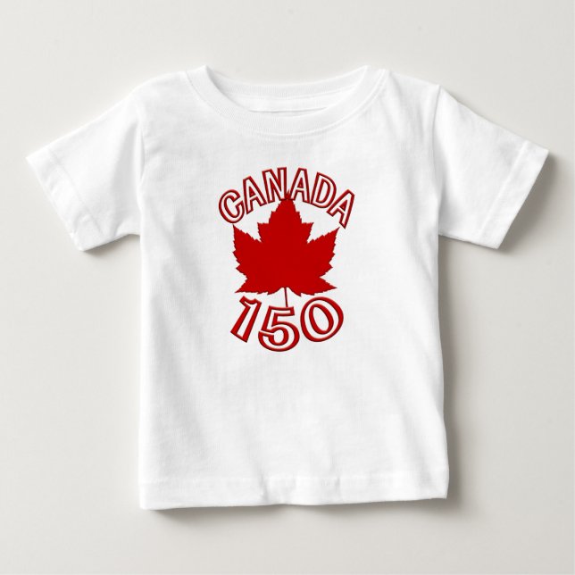 Kanada 150 T-shirts Canada Souvenir Baby Shirts (Framsida)