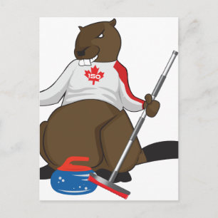 Kanada 150 under 2017 Beaver Curling Main Vykort