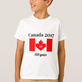 Kanada 150 under 2017 Heart Flagga T Shirt