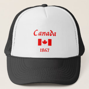 Kanada 1867 Old Balthazar Font Flagga Färg Keps
