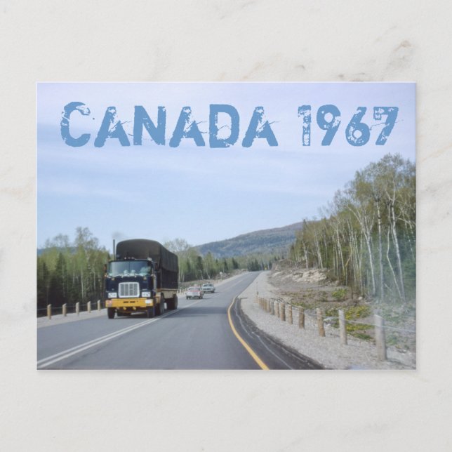 Kanada 1962 Road Resa Postcard Vykort (Framsida)