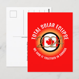 Kanada 2024 TOTAL SOLAR ECLIPSE Vykort