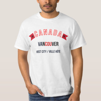 KANADA 2026 FOTBOLLSHOODE - VANCOUVER VÄRDSTAD T SHIRT