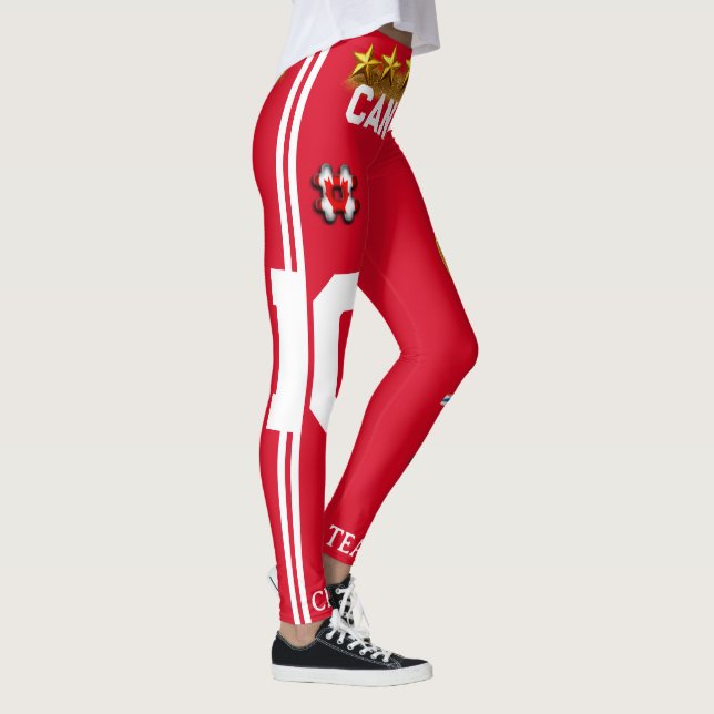 Kanada 2026 Global Games: Guld Trophy & Jersey 10  Leggings (Höger)