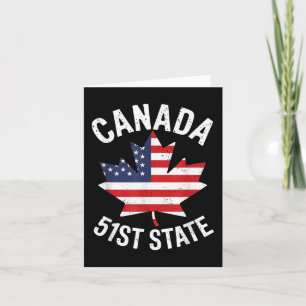 Kanada 51st State USA flagga Kanada 51st State Vin Kort