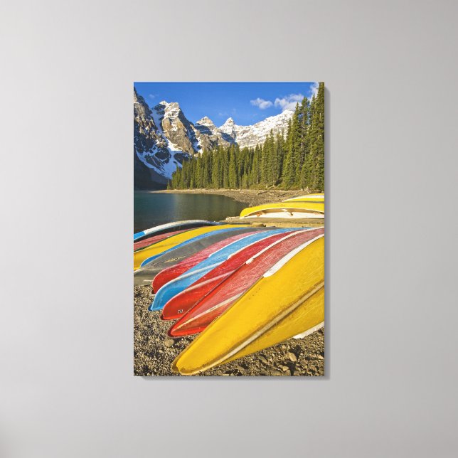 Kanada, Alberta, Banff National Park, Moraine Canvastryck (Framsida)