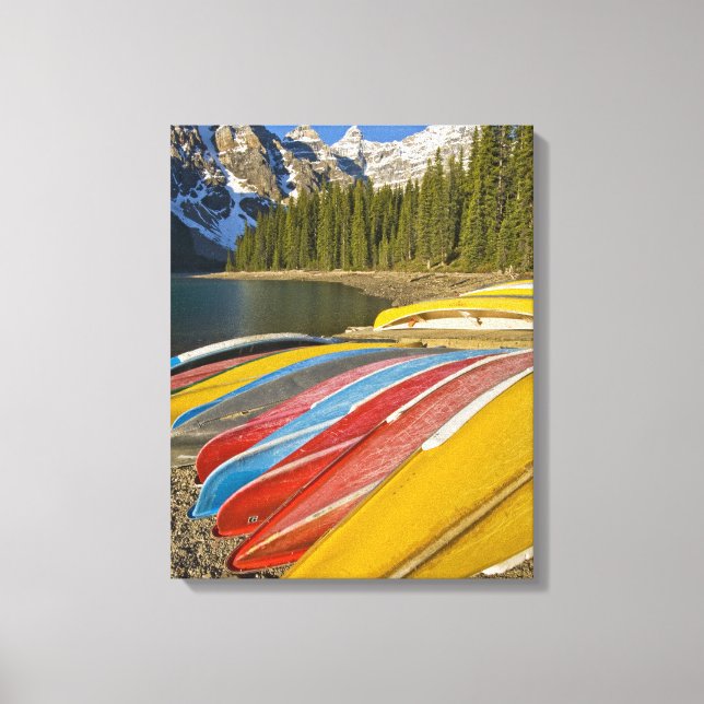 Kanada, Alberta, Banff National Park, Moraine Canvastryck (Framsida)