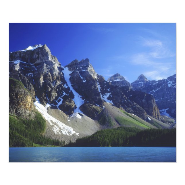 Kanada, Alberta, Banff National Park, Moraine Fototryck (Framsidan)