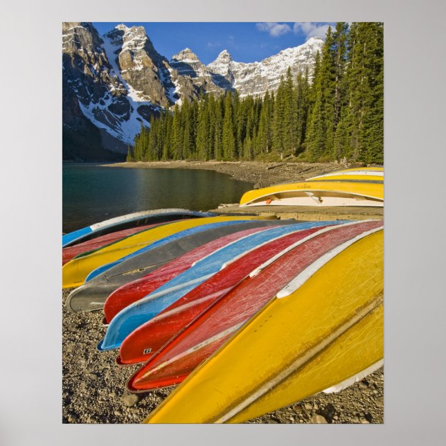 Kanada, Alberta, Banff National Park, Moraine Poster (Framsidan)