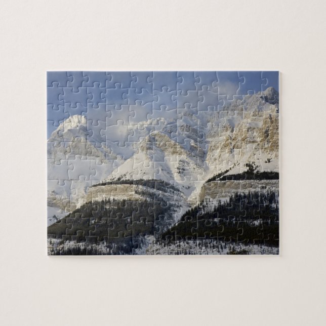 Kanada, Alberta, Banff National Park. Utsikt över Pussel (Horisontell)