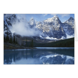 Kanada, Alberta, Banff Nationalpark, sjö Hälsningskort