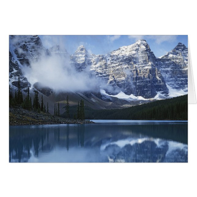 Kanada, Alberta, Banff Nationalpark, sjö Hälsningskort (Framsidan Horizontal)