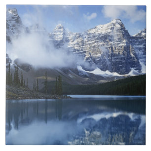 Kanada, Alberta, Banff Nationalpark, sjö Kakelplatta