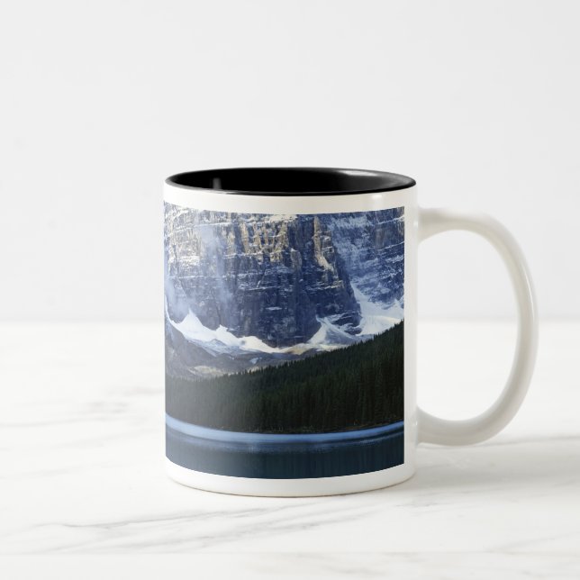 Kanada, Alberta, Banff Nationalpark, sjö Två-Tonad Mugg (Höger)