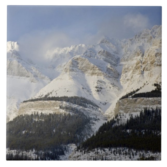 Kanada, Alberta, Banff Nationalpark. Utsikt över Kakelplatta (Framsidan)