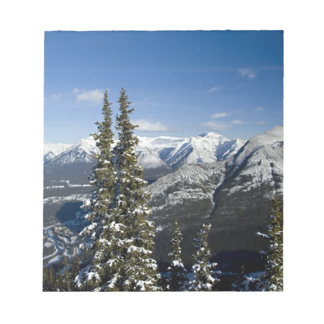 Kanada, Alberta, Banff. Vy över Bow Valley Anteckningsblock (Framsida)