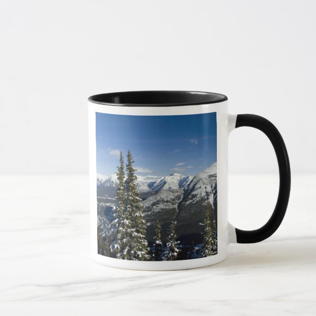 Kanada, Alberta, Banff. Vy över Bow Valley Mugg (Höger)