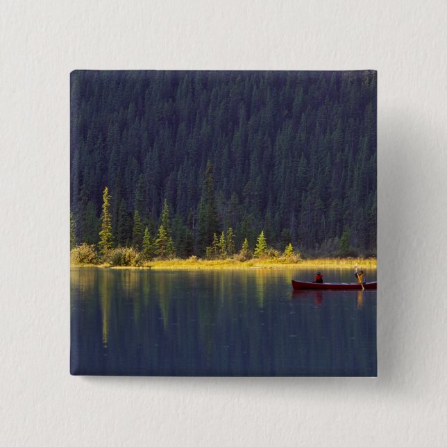 Kanada, Alberta, Baniff National Park. Två pojkar Knapp (Framsida)