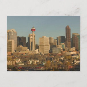 Kanada, Alberta, Calgary: Stadssilhuett från 2 Vykort