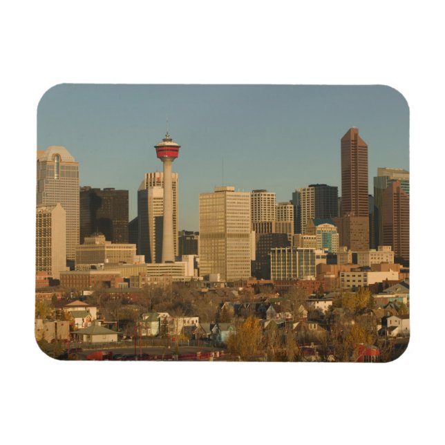 Kanada, Alberta, Calgary: Stadssiluett från 2 Magnet (Horisontell)