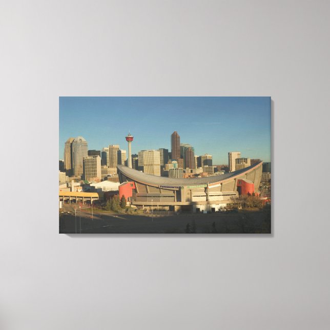 Kanada, Alberta, Calgary: Stadssiluett från 3 Canvastryck (Framsida)